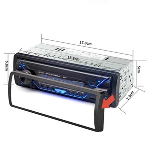 汽车收音机立体声播放器数字汽车MP3播放器60Wx4调频收音机立体声音频音乐USB/标清，带仪表板辅助输入 - Product Image 1