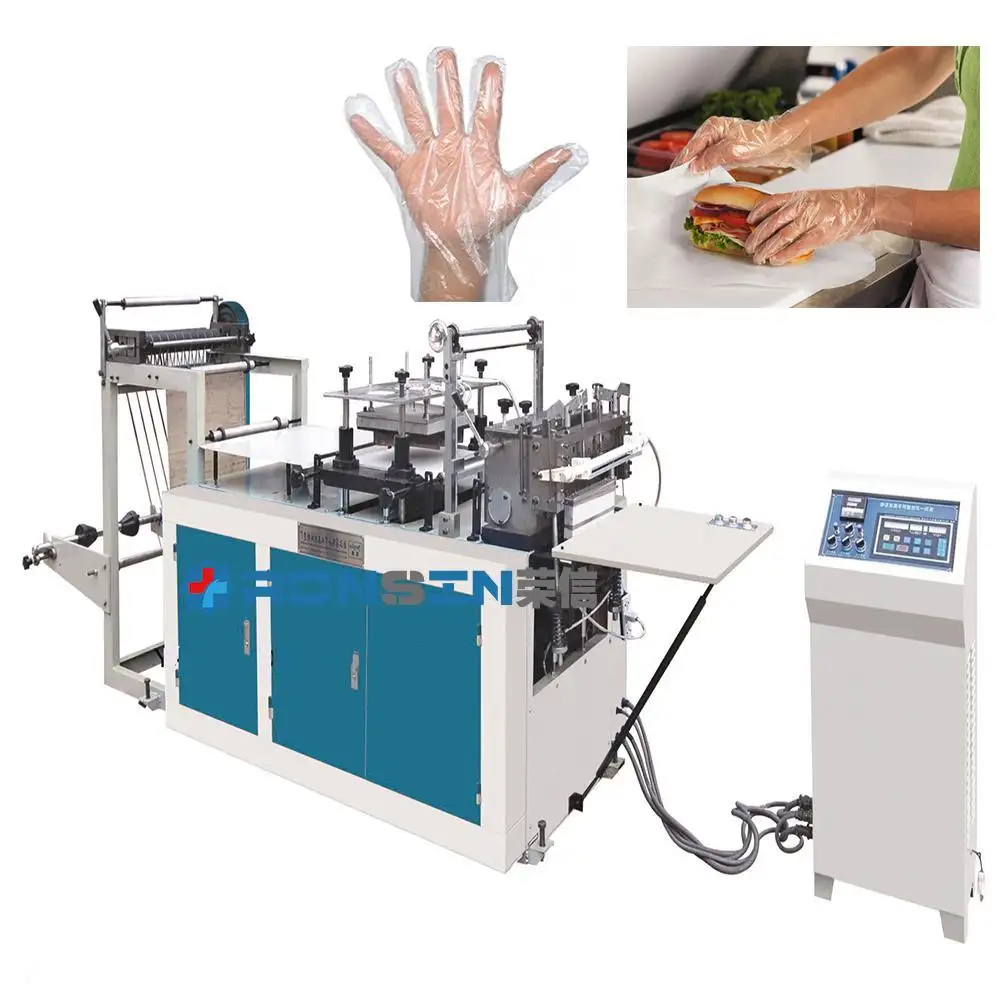 Machine de fabrication de gants en plastique monocouche, haute qualité et bon marché