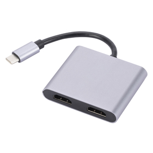 4 in 1 Type C HUB พร้อม2 * HDMI 4K30Hz USB 3.0 5Gbps Pd 100W MST ชาร์จข้อมูลสำหรับแล็ปท็อป/พีซีความละเอียด4K ที่ได้รับการรับรองจาก ROHS - Product Image 3