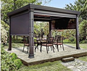 CLEARVIEW電動パーゴラパラブラケット4x4外装<span class=keywords><strong>6x3</strong></span> Mkitとガゼボ屋外ガゼボアルミパーゴラ住宅用