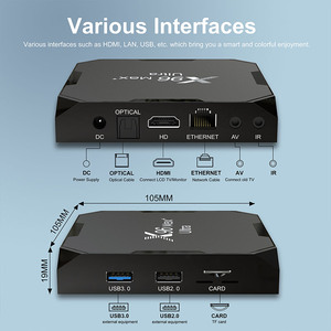 X96 Max Plus การถอดรหัสวิดีโอ Ultra 8K S905x4กล่องทีวี Android X96 Max Android 11 2.4G 5G WiFi Set Top Box - Product Image 2