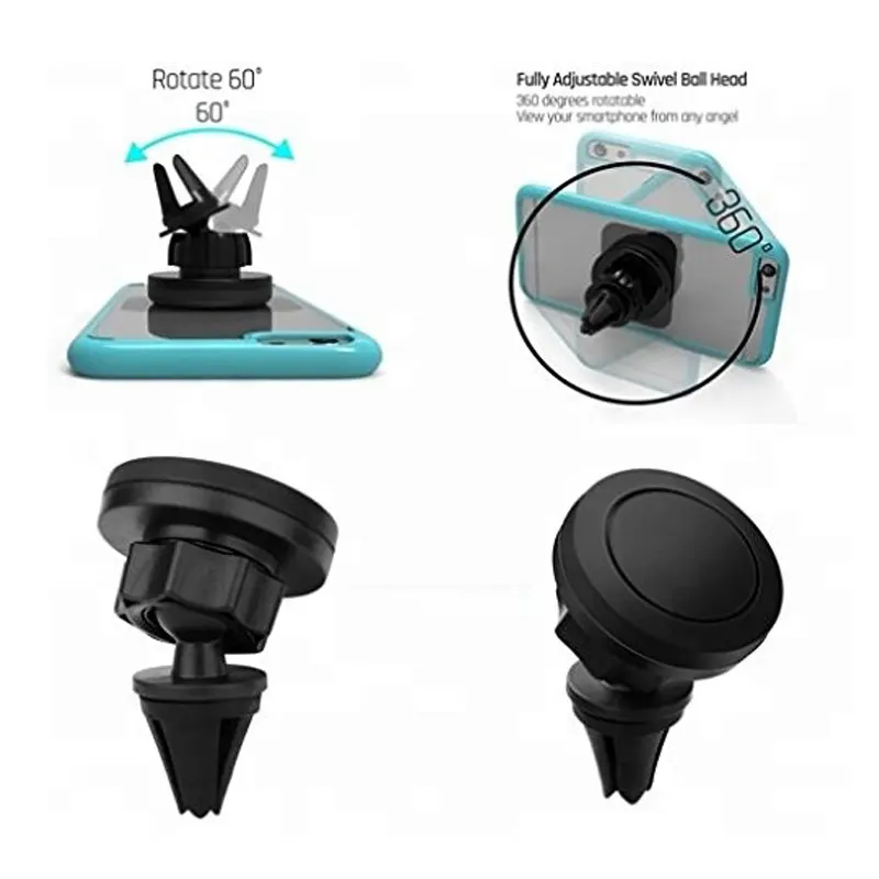 Wholesale Universal Small Cute Flex Smart Mobile Phone Car Accessories Magnetic Air Vent Car Cell Phone Holder Mount In Car