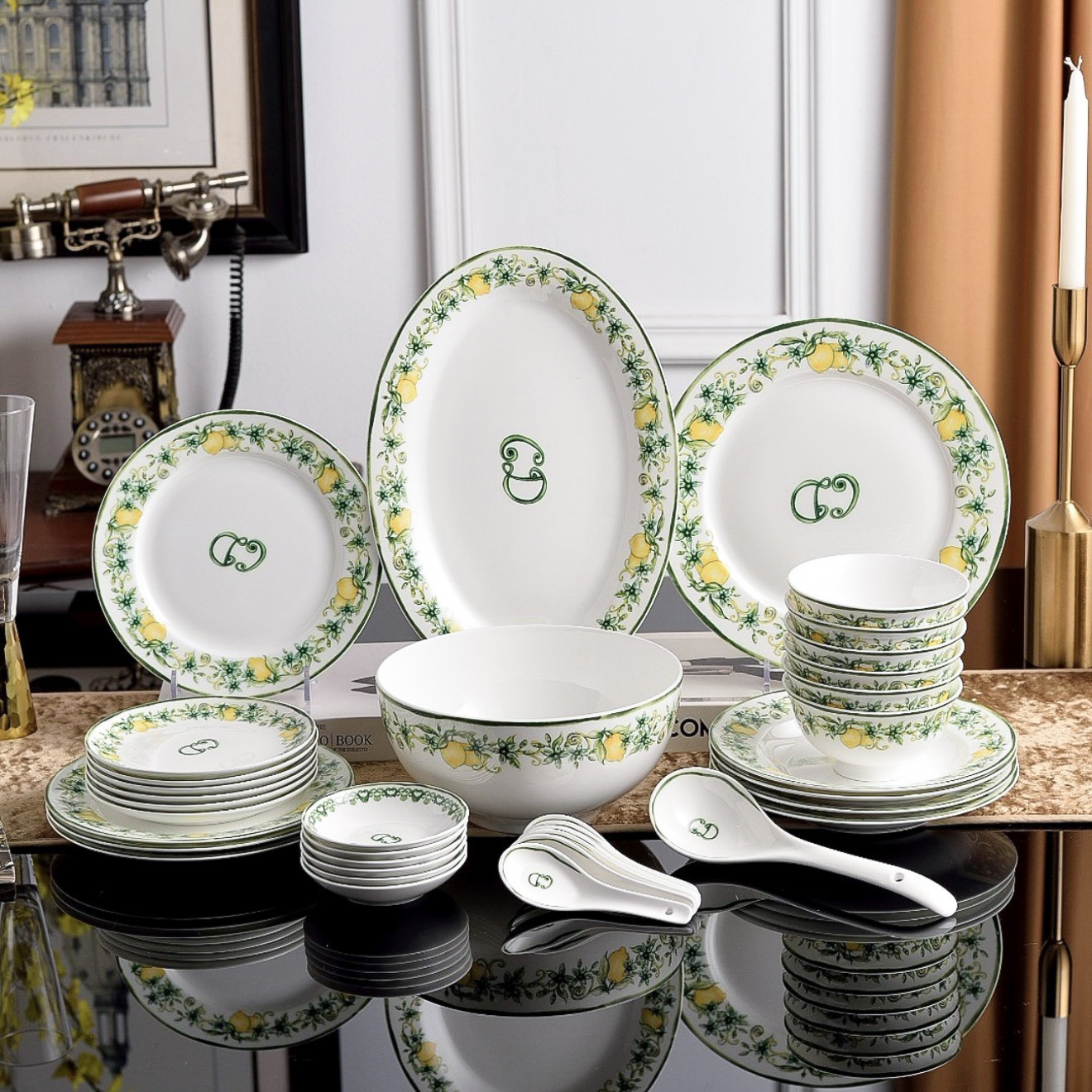 36 head tableware