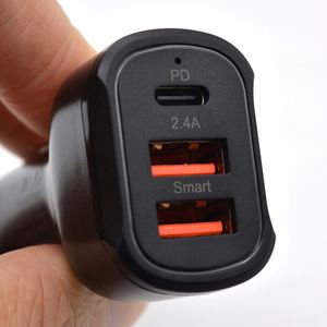 2024รถชาร์จเร็วแบบสามในหนึ่งเดียว + QC3.0ชาร์จ USB และ PD อย่างรวดเร็วชนิด C 30W ทันสมัยและทันสมัย - Product Image 2