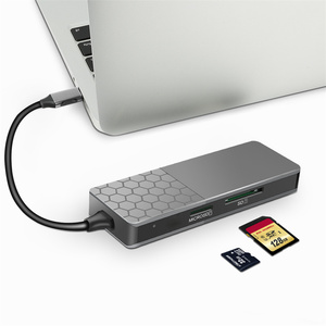 Tip c çok fonksiyonlu USB Hub 7 in 1 USB C için Gigabit Ethernet RJ45 Hub SD/TF kart yuvaları ile çoklu bağlantı adaptörü - Product Image 5