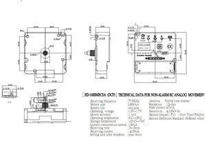 DCF Radio Controlled Clock Movement Shaft Length 14mm Atomic HD1688 Clock Mechanism <strong>Clockworks</strong> - Product Image 6