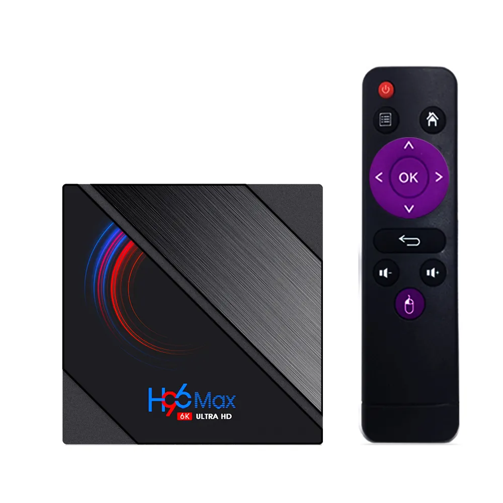 4GB 64GB 4K UHD H96 MAX H616 Android 10 Set top box Youtube reproductor multimedia Dual Wifi Android tv-box 10