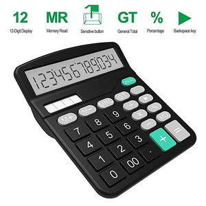 12 Digits Electronic Calculator Solar Calculator Dual Power Supply Calculator for Home Office School Financial <strong>Accounting</strong> <strong>Tools</strong> - Product Image 4
