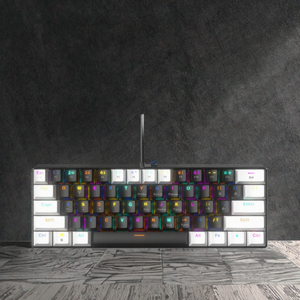 60% RGB Backlit Gaming <strong>Keyboard</strong> 61-Keys New Condition Wired Computer PC <strong>Desktop</strong> Mechanical Outemu Switch English Language Red - Product Image 4