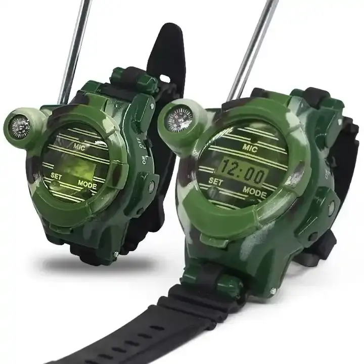 ETJ388 mejor regalo para niños Radio de mano de largo alcance reloj de pulsera walkie talkie radio portátil para niños de dos vías