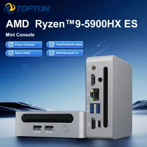 Customized Logo AMD R9 5900HX ES Max 4.6GHz Mini PC Gaming <strong>Computer</strong> 3*4K Resolution For Home School Office <strong>Use</strong> - Product Image 2