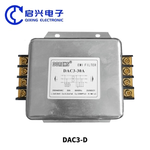 380V 440VAC 3 fazlı EMI EMC filtresi DAC3-D 6A-30A CE ROHS