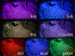 USB 12 LEDs แฟลชโหมดเสียงการควบคุมระยะไกลภายใน RGB รถแสงดาวแถบไฟ RGB นำแสง - Product Image 6