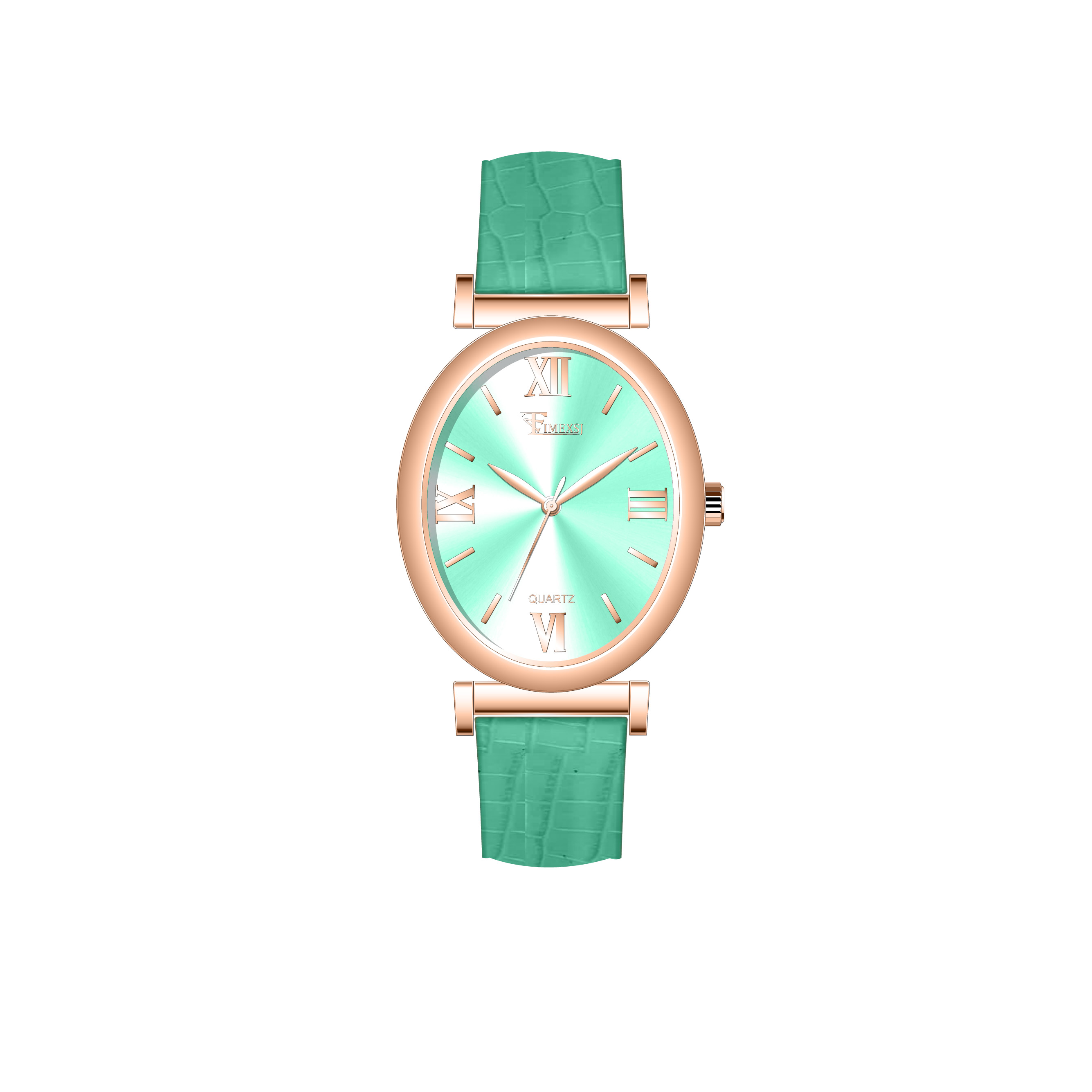 Rose Gold - Mint Green