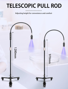 Foor ayak pedalı ile UV LED kirpik uzatma için ışık standı özel logo Led Uv kirpik lambası fabrika - Product Image 4