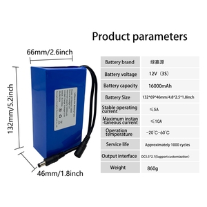 Hot Selling 12V 16000mAh Lithium batterien Wiederauf ladbare Elektro werkzeugs pielzeug Batterie zelle