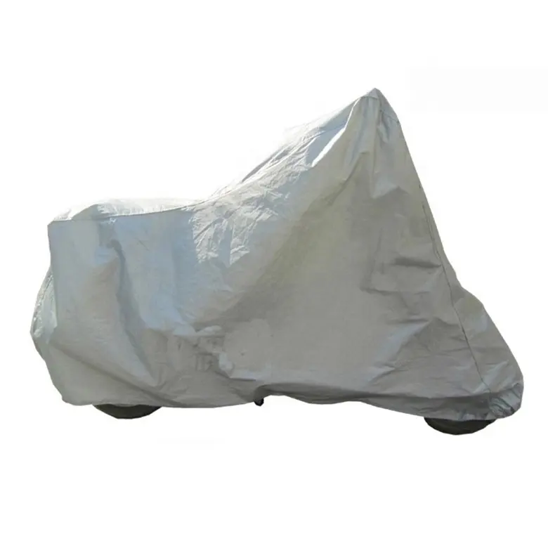 PEVA-cubierta impermeable para motocicleta, Material de alta calidad, resistente al agua, color gris, para exteriores