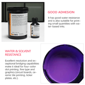 Süper Diazo iyi yapışma su ve solvent direnci serigraf baskı fotoğraf serigrafi için emülsiyon - Product Image 2