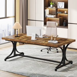 Per Tribesigns 62.4 \ "Design moderno legno Multi-Purpose Executive banco conferenza rettangolo Computer tavolo da pranzo per 4-6 persone - Product Image 3