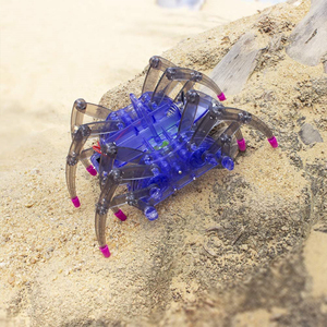 Bambini educativi in plastica fai da te assemblare scienza giocattolo elettronico Set AA a batteria bambini Spider Robot kit giocattolo