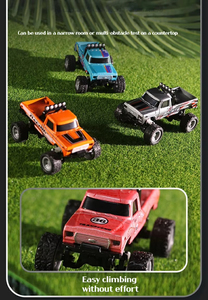 RC Off-road canavar kamyon 1/64 uzaktan kumanda Mini tırmanma araba alaşım modeli 2.4G uzaktan kumanda elektrikli oyuncak araç - Product Image 5