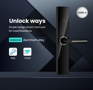IC kart otel kapı kilidi Ttlock uyumlu Tuya APP güvenli giriş için kablosuz kontrol akıllı anahtar kartı - Product Image 3