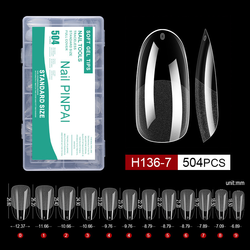 504PCS semi-frosted 07#