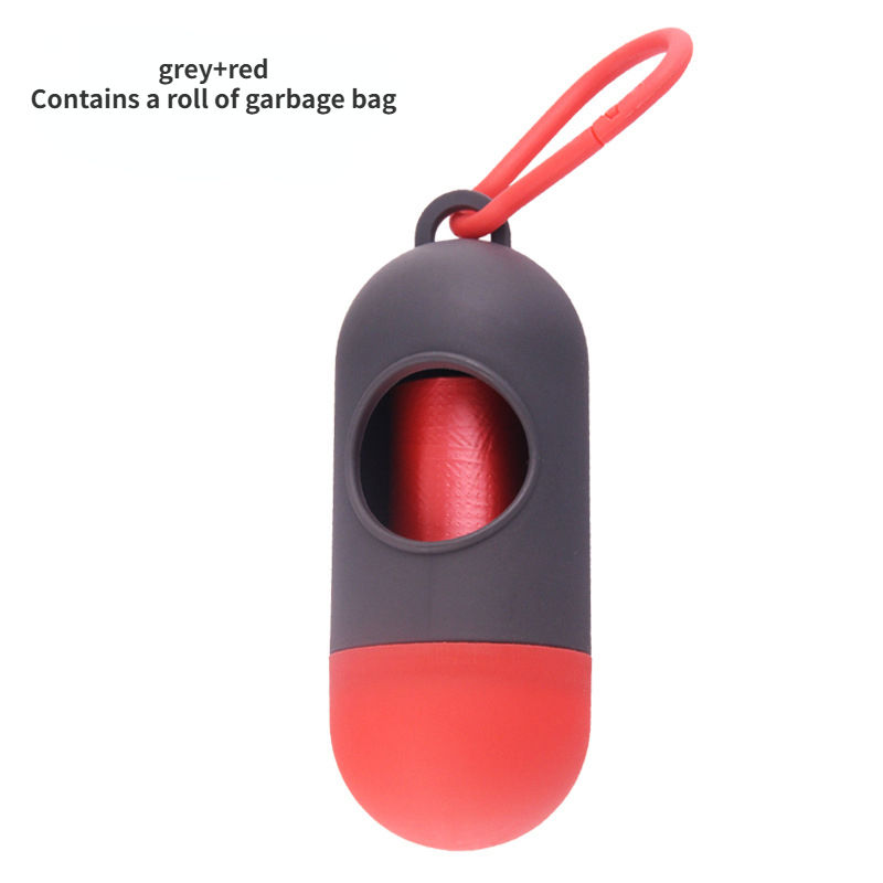 Gray plus Red Containing Garbage Bags