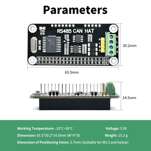 GPIO RS485 CAN Shield Kompatibel mit Raspberry Pi Series Mainboard - Product Image 5