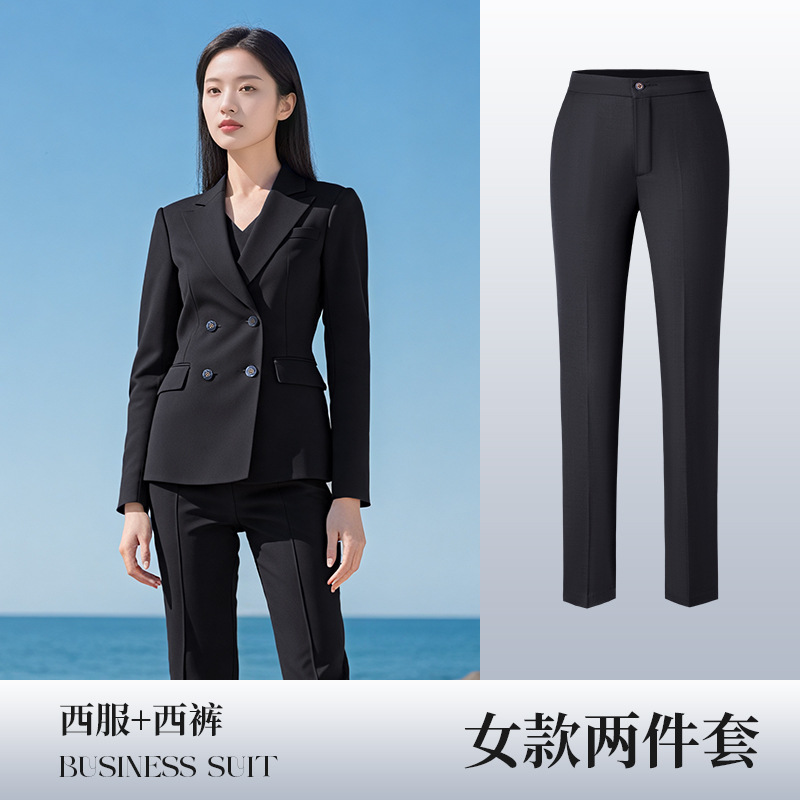 Black suit pants with slim fit