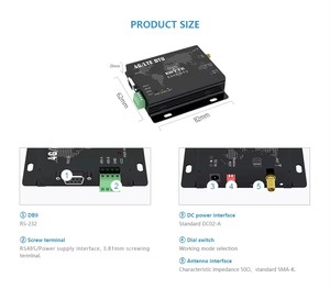 Ebyte RF datos transceptor IOT 4G LTE módem RS485 RS232 Puerto de servidor serie a LTE compatible GPRS/3G módem 4G - Product Image 5