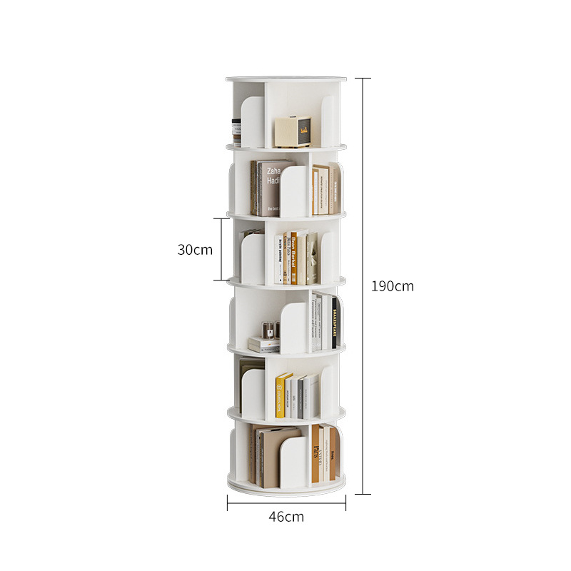 สีขาว หมุนได้ 6 ชั้น 46CM