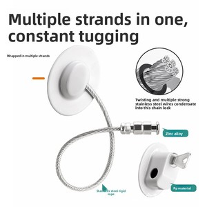 Thiết kế hiện đại khóa cửa sổ bằng thép không gỉ để sử dụng tại nhà khóa kéo khoan an toàn trẻ em chống trộm cài đặt vít - Product Image 5