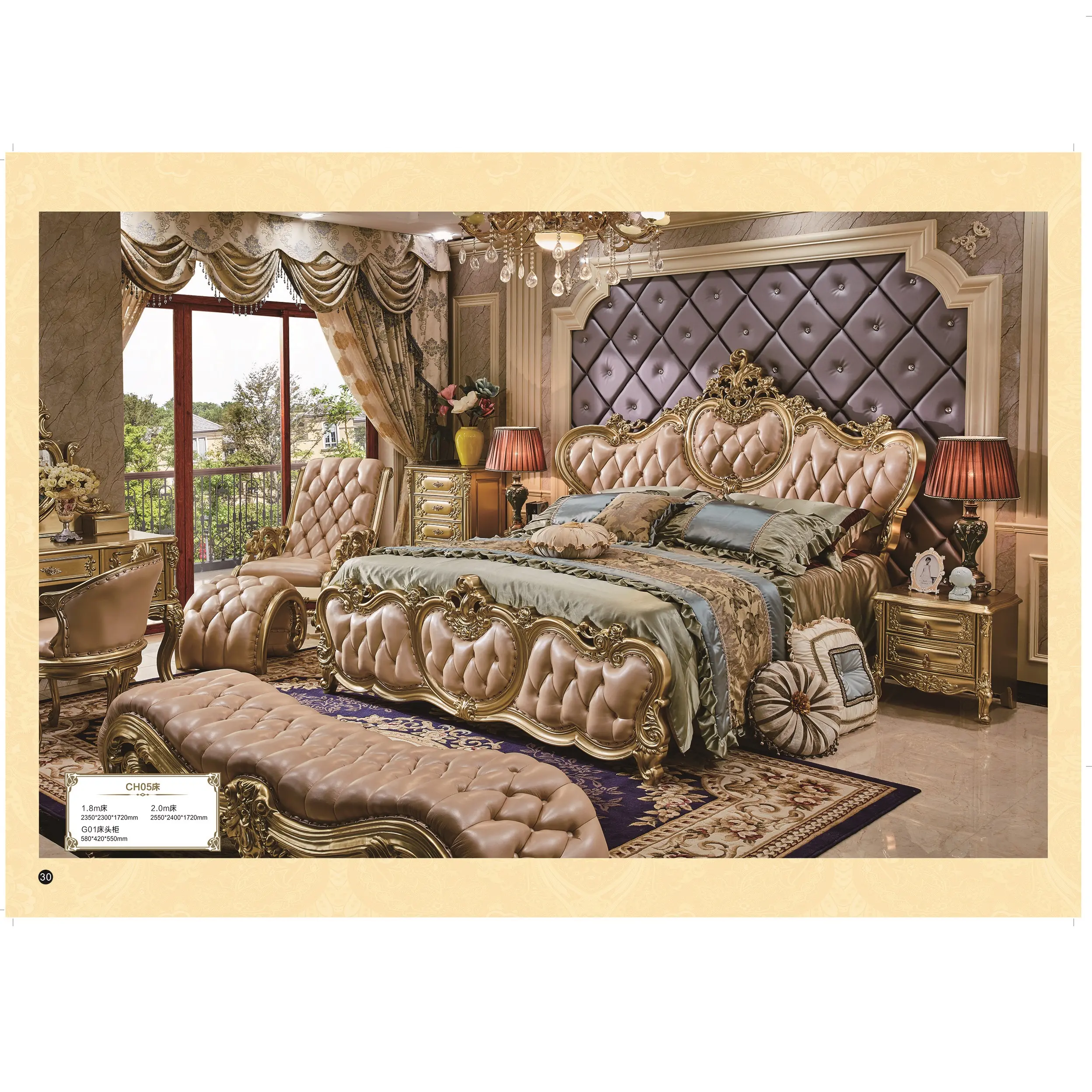 Высококачественные роскошные итальянские спальные комплекты CBMMART, антикварные наборы мебели, новейшие деревянные кровати в классическом стиле