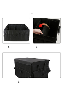 60L büyük kapasiteli çok bölmesi katlanabilir katlanabilir SUV Boot depolama araba gövde organizatör araba SUV kamyon için - Product Image 6