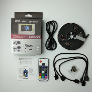 DC5V USB led灯条变色LED心情灯电视背光套件灯条RF遥控器RGB 5050灯条装饰灯 - Product Image 2