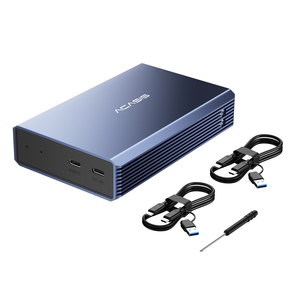 适用于ACASIS 2.5英寸双12tb usb-c至SATA 5gbps速度铝制外壳，带RAID功能的外部硬盘驱动器外壳 - Product Image 2