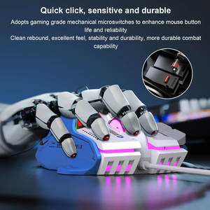 Mouse da Gaming cablato, Mouse ottico 6 DPI regolabile con 10 pulsanti programmabili, Mouse per Computer USB ergonomico con RGB colorato - Product Image 2