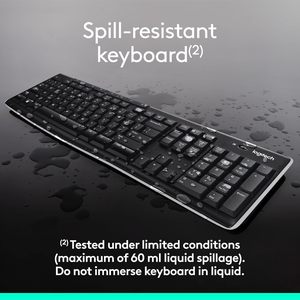 K270 <strong>Wireless</strong> <strong>Keyboard</strong> for Windows 2.4 GHz <strong>Wireless</strong> Full-Size Number Pad 8 Multimedia <strong>Keys</strong> - Product Image 5