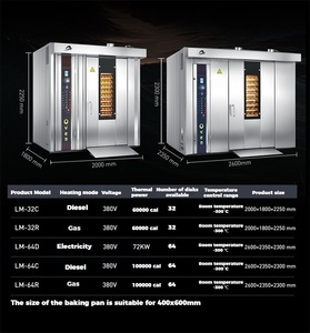 Forno rotante a 32 piastre a efficienza energetica diretta in fabbrica per uso domestico per vari ambienti per torte da forno a mais crudo - Product Image 2