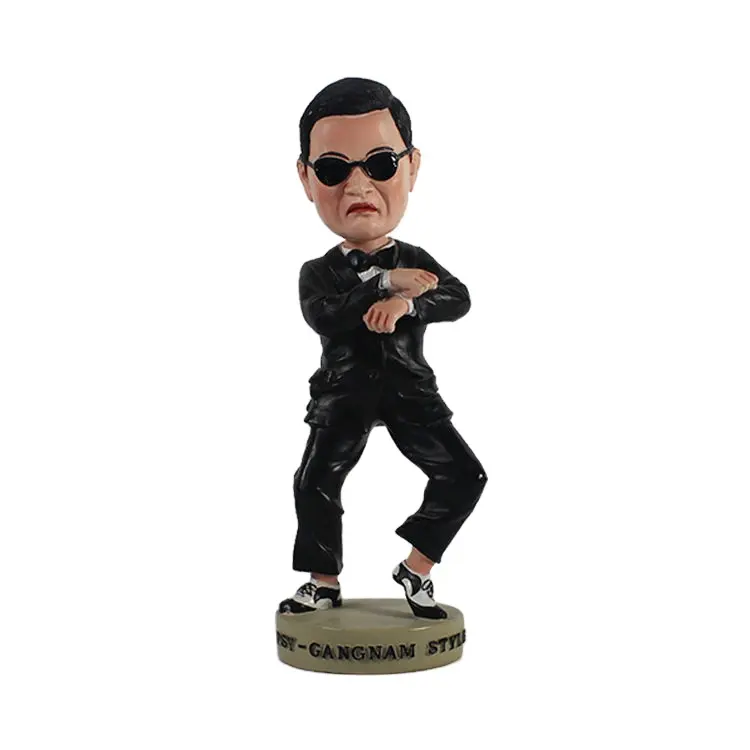 Großhandel Südkoreas beliebte Q-Version Vogel Onkel Gangnam Style Lustige kreative Schreibtisch dekoration Bobble Head