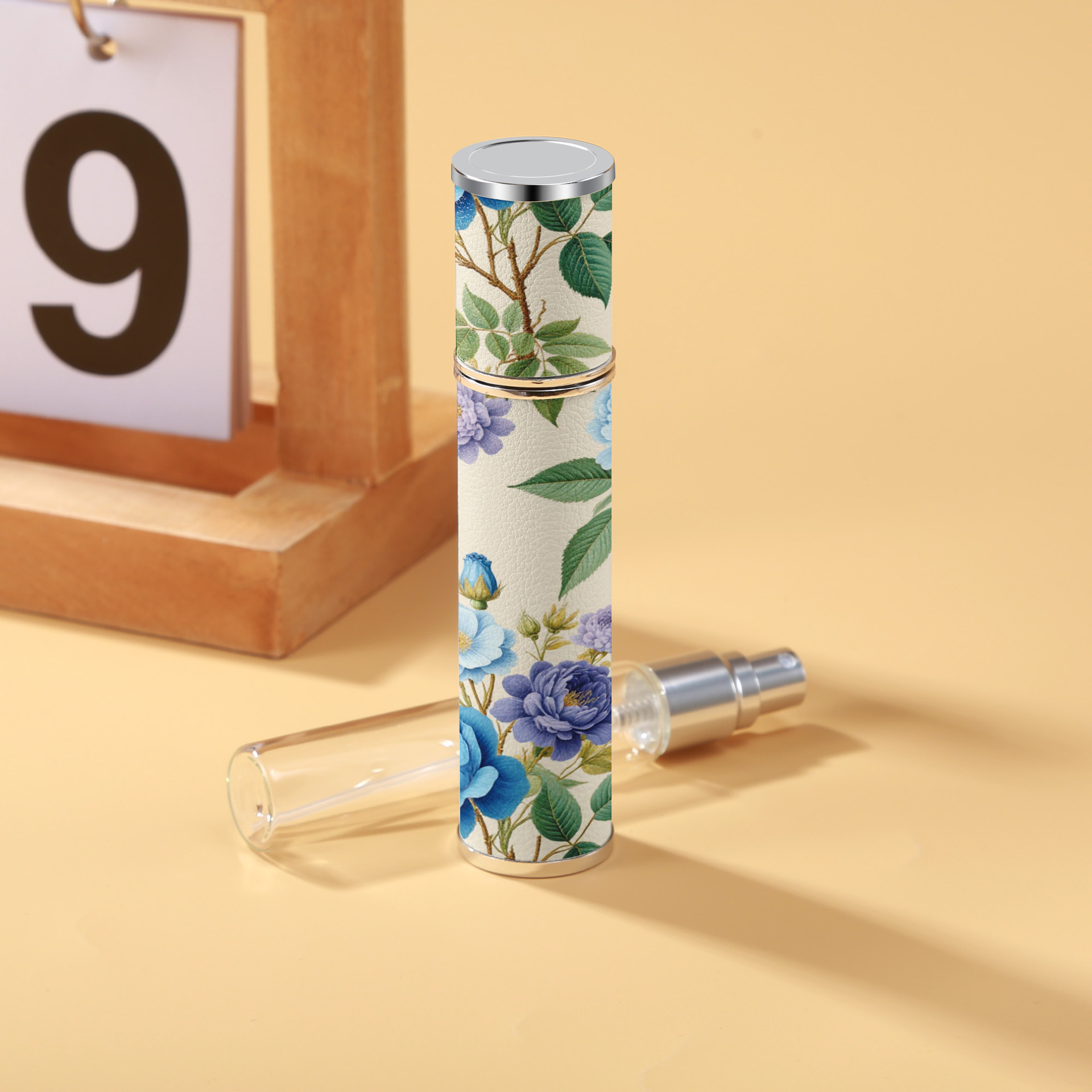 Rosa de la mañana azul