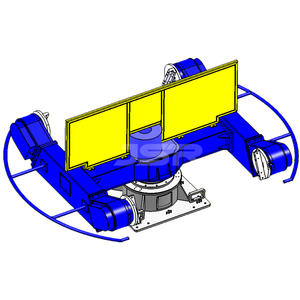 500kg Payload Three <strong>Axis</strong> Horizontal Rotary Positioner Linkage <strong>With</strong> Yaskawa <strong>Robot</strong> Welding - Product Image 2