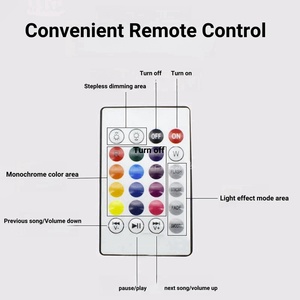 RGB Bluetooth müzik LED ampul kablosuz uzaktan kumanda hoparlör renkli sahne akıllı ev ışık kablosuz uzaktan akıllı ev ışık - Product Image 4