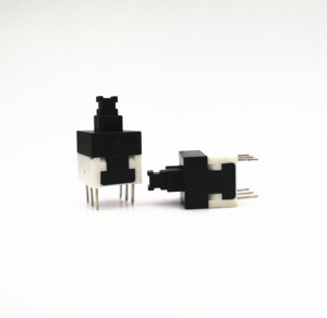 HCNHK marca 8.0 millimetri DPDT 6 pin push button switch 8*8 lock & non-lock conformi alla normativa Rohs - Product Image 6