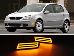 Süper kalite tam LED ön yan işaretleyici sinyal ışıkları VW Volkswagen MK5 GOLF GTI Jetta R32 tavşan için yeni gösterge flaşör - Product Image 3