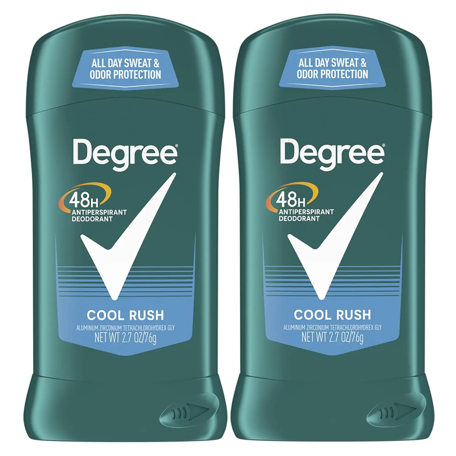 Men Original Antiperspirant Deodorant for Men, Pack of 2, 48-Hour Sweat and Odor Protection, Cool Rush 2.7 oz