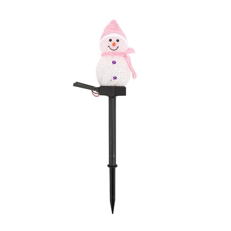 Bonhomme de neige-rose