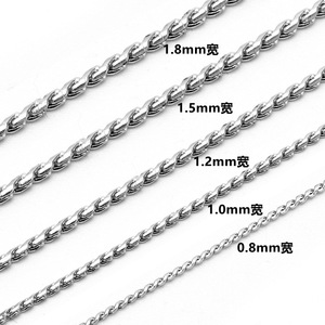 Çapraz sınır sıcak satış paslanmaz çelik çekiç yuvarlak s zincir moda ve basit klavikula zincir zinciri üreticisi doğrudan - Product Image 1