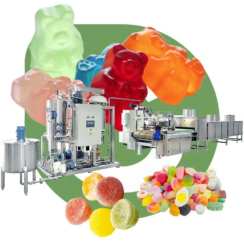 Automatic Mogul Qh80 Gummy Jelly Candy Machine Tg Medium Scale Gummy Bear Maker Production Line